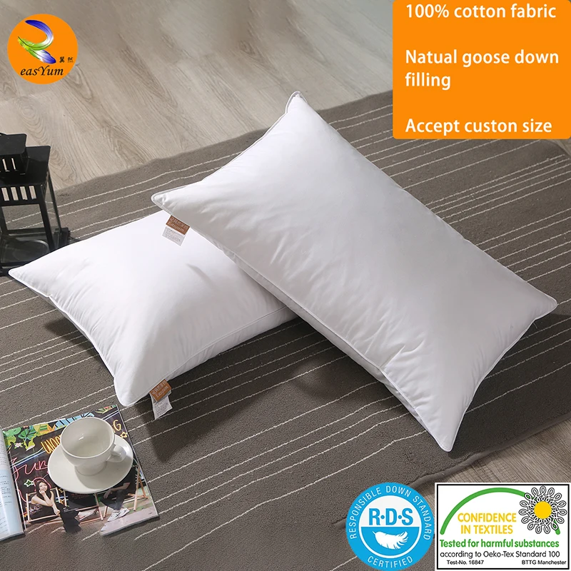 

Easyum Goose Down Feather 100% Cotton Cool Office Chair Back Outdoor Modern Large Sofa Pillow 30х50 45х45cm Cushion Filling Core