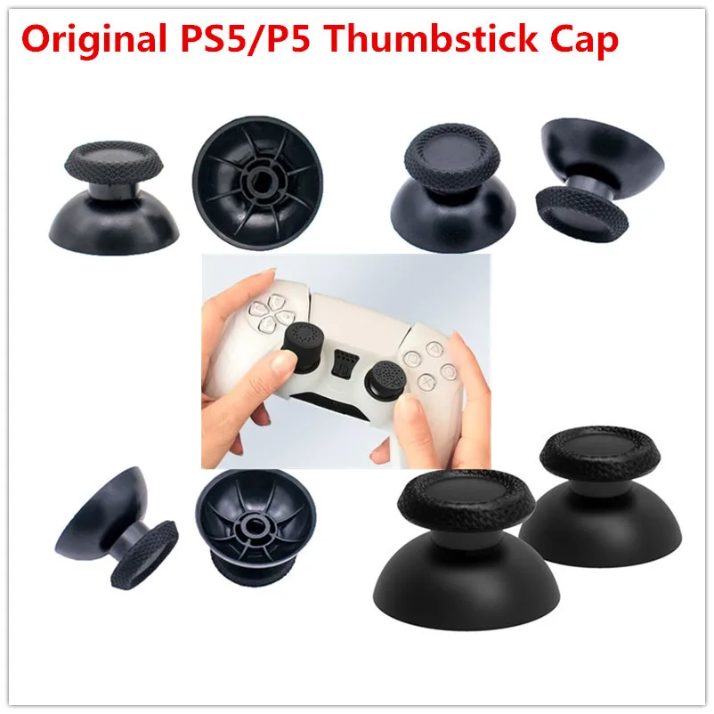 Original Black Color Joystick Cap For PS5 Game Replacement P5 Analog Thumb Sticks Mushroom Cap