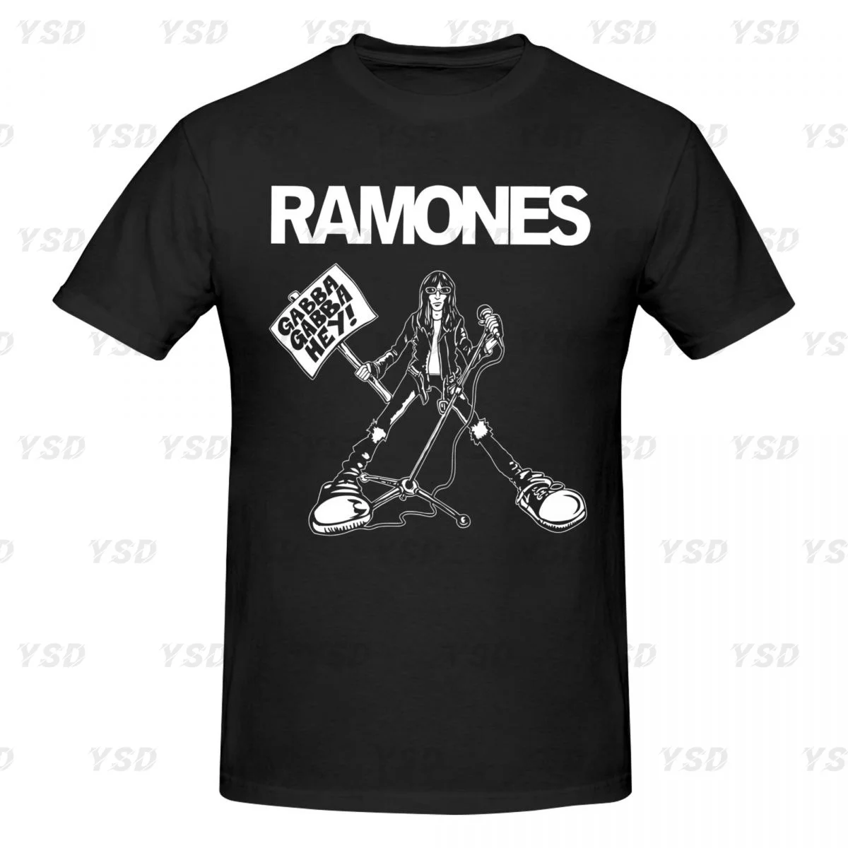 Мужская облегающая спортивная футболка R-Ramones быстросохнущая большого размера с