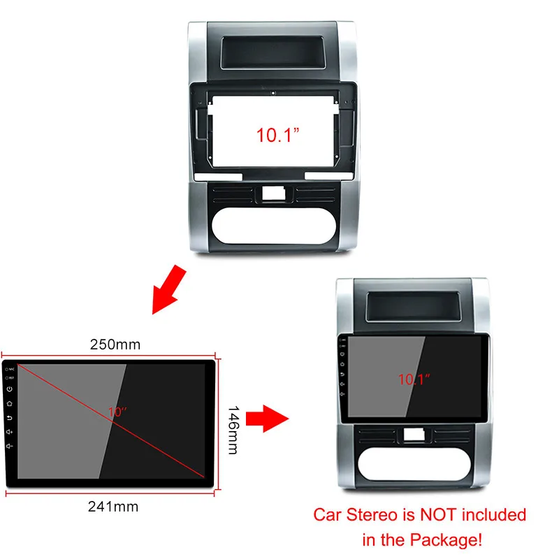 10 1 дюймовая Автомобильная облицовка для NISSAN QASHQAI X-Trail MX6 2008-2012 двойная Din рамка
