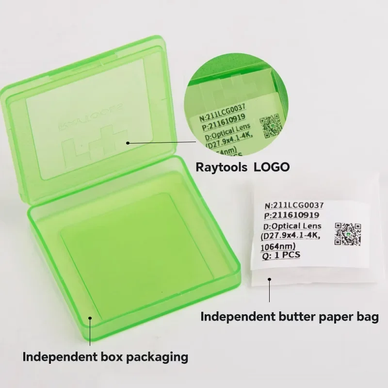 Оригинальные защитные линзы Raytools для волоконного лазера 24 9x1 5 27 9x4 1 37x7 10 кВт