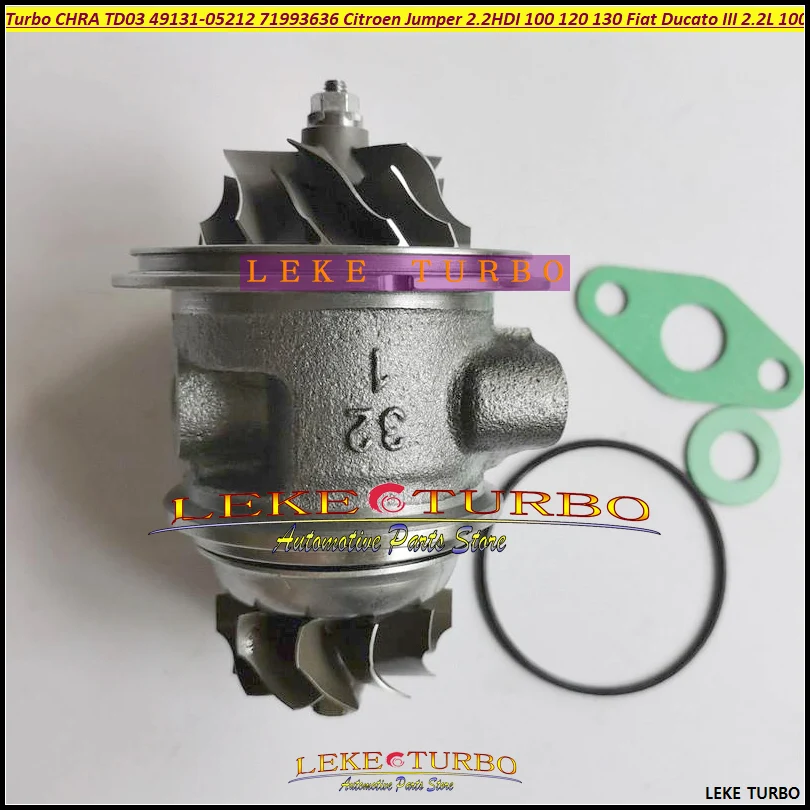 Турбокартридж CHRA Core TD03 49131-05212 для Ford Focus 2 C-MAX Fiesta Citroen Jumper Peugeot Boxer 3 4HV PSA л