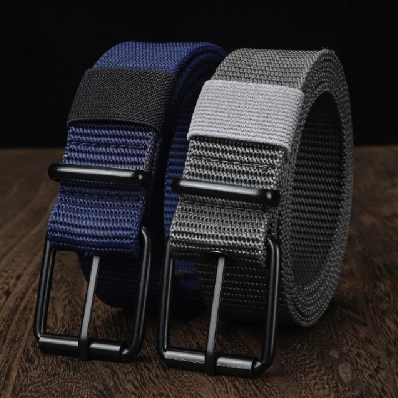 Men High Quality Sports Strap Canvas Nylon Belts Army Military Webbing Tactical Belt Simple Casual Designer Unisex Belts Jeans