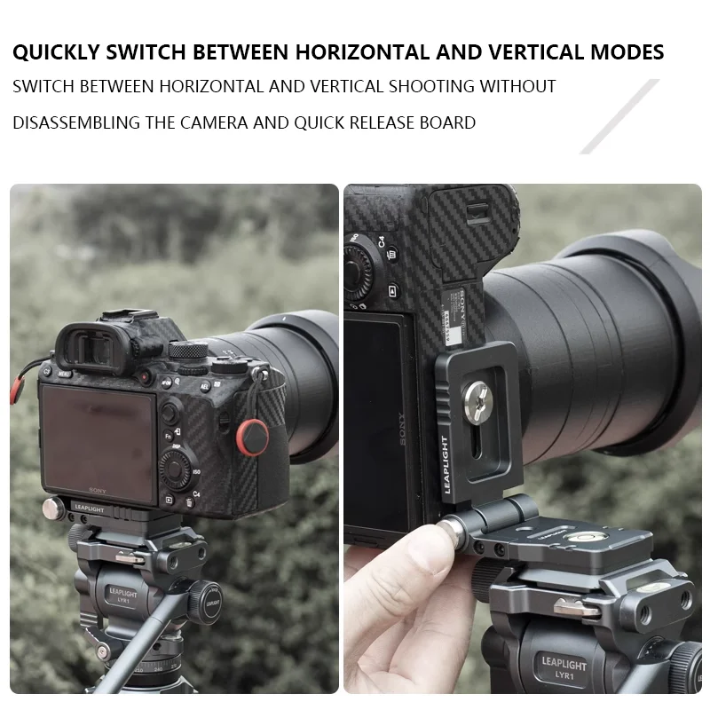 Фото LEAPLIGHT LYLL2 складная L-образная пластина для камеры DJI rs3 аксессуары для стабилизатора головка штатива быстросъемная пластина №2