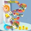 Children's toy DIY rolling ball pile tower early education educational toy rotating track educational baby toy gift Bath Toys 1