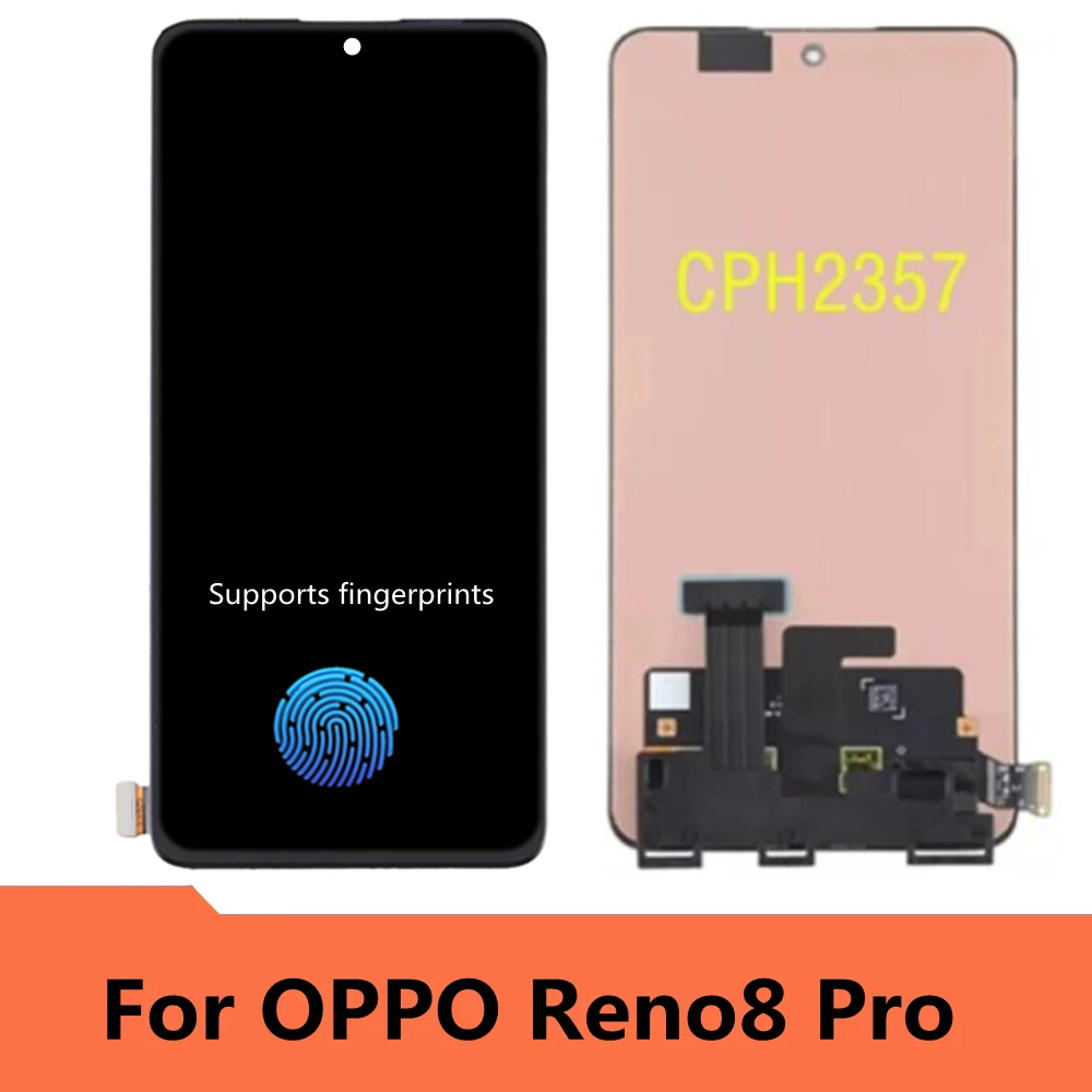 

Для Oppo Reno8 Pro CPH2357 LCD дисплей кодирующий преобразователь сенсорного экрана в сборе запасные аксессуары для Oppo Reno8 Pro 8pro lcd