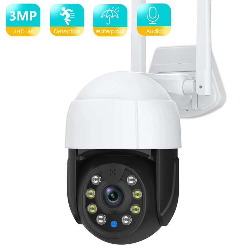 

IP-камера наружная беспроводная, 1080P, PTZ, Wi-Fi, 4-кратный зум