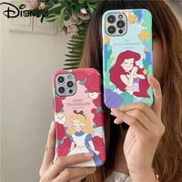 disney princess cute cartoon cortex phone cases for iphone12 11 pro max mini xr xs max 8 x 7 2022 fashion silica gel girls cover