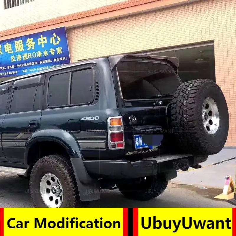 

Спойлер UBUYUWANT для Land Cruiser LC80 FJ80 4500 1991-1997, задний спойлер из АБС-материала для автомобильного заднего крыла, задний спойлер грунтового цвета