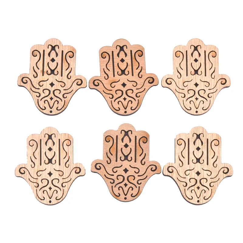 20 шт. деревянные аксессуары для украшения дома 43 х49 мм