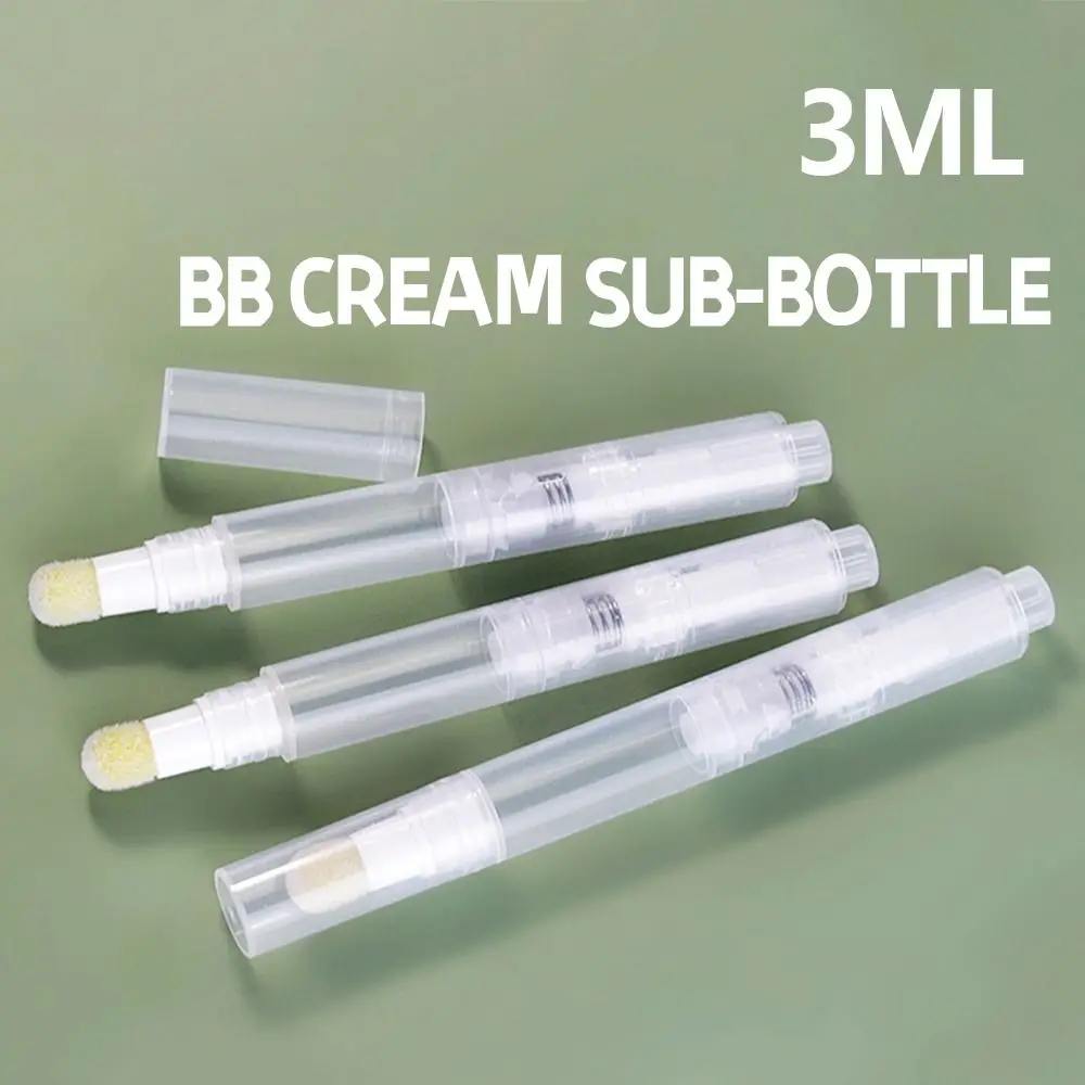 

3ml Spong Head Empty Foundation Pump Pen Concealer Press Pen Lip Gloss tubes Liquid Foundation Bottles Cosmetic Container