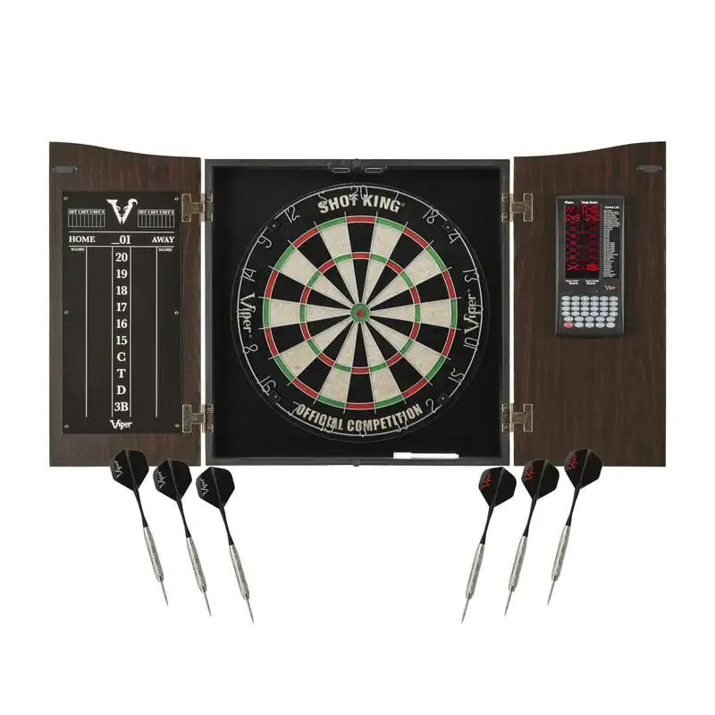 

Cabinet Set with -In Pro Score and Included King Dartboard Ajedrez electrónico inteligente español Chess clock Aeroplane che