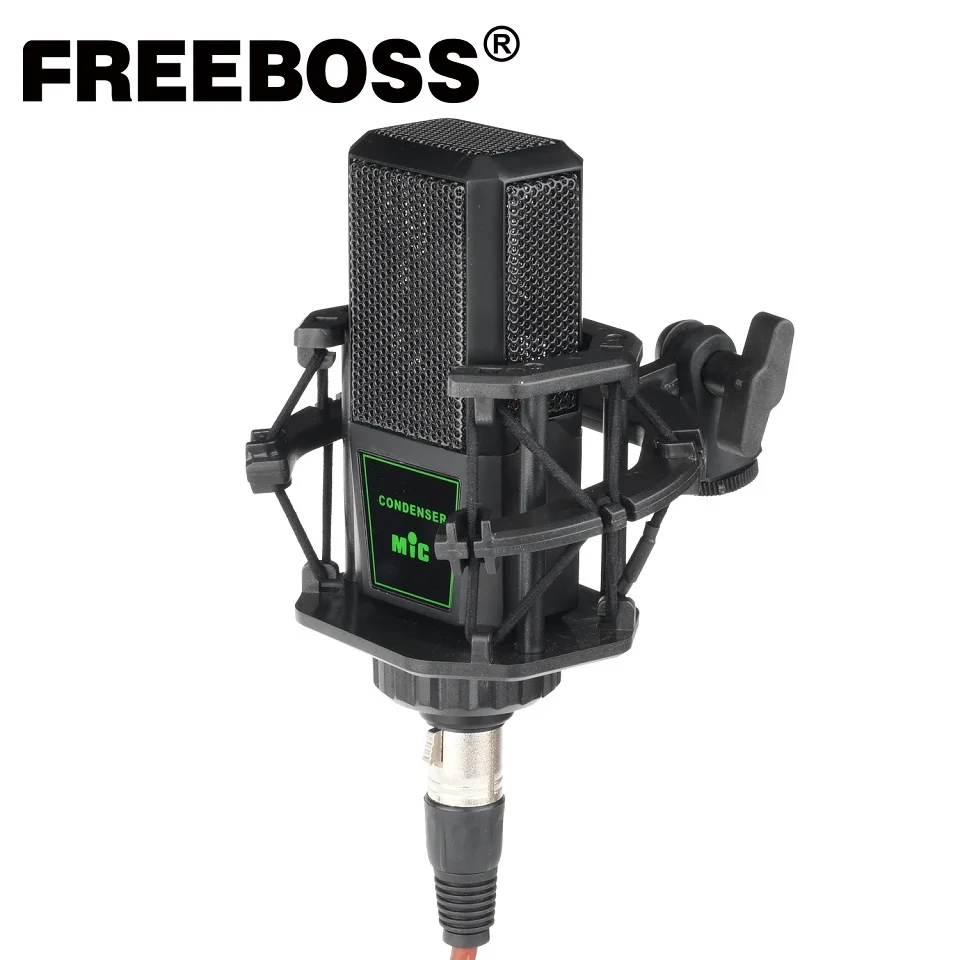 FREEBOSS CM-12 металлический 48 В фантомное питание трансляция пение студийная запись