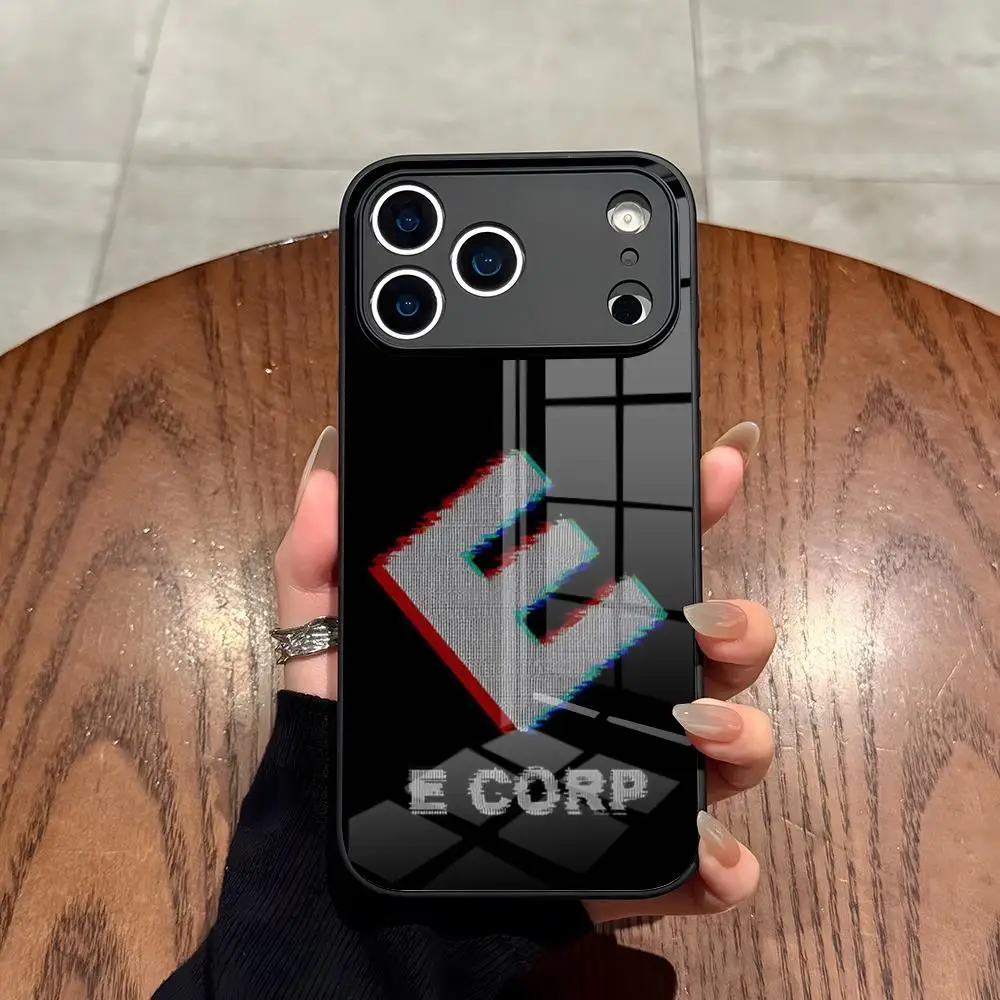 Фото E Corp - Чехол для телефона с логотипом Fsociety Mr.Robot для iPhone 17 Air 16 15 14 12 11 13 Pro Max Mini X Xr Xs Se Puls, стеклянная крышка №4