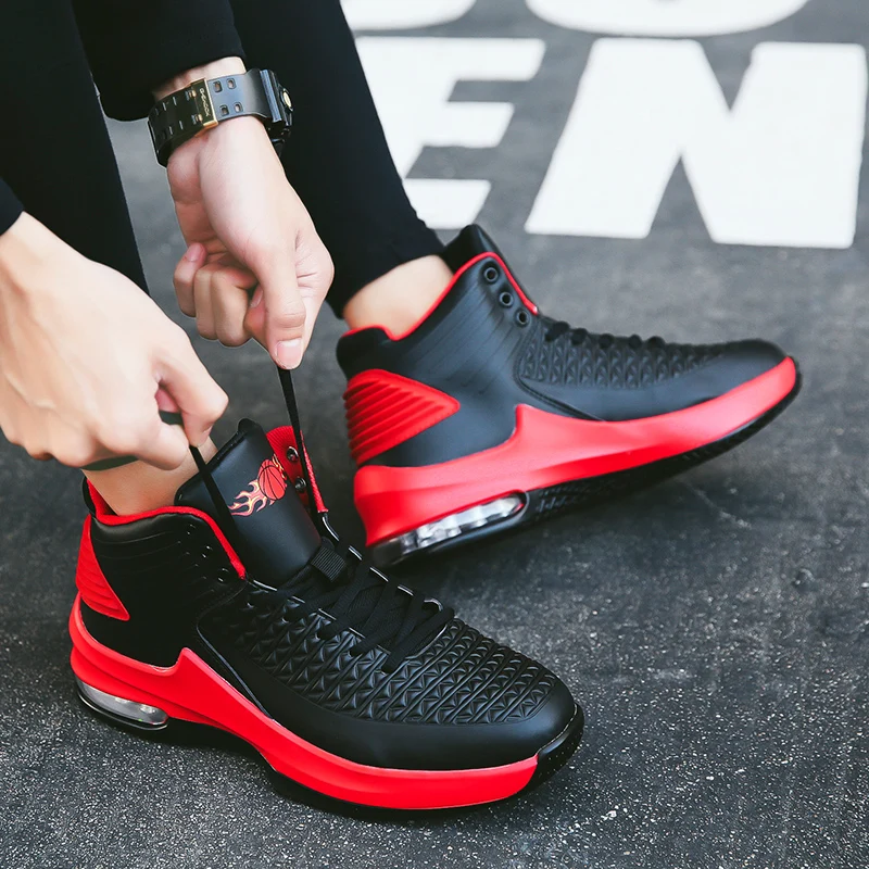 2022 Men's High Top Basketball Shoes Cushioning Sneakers Men Lac-up Gym Training Athletic Shoes Male Footwear Zapatillas Hombre