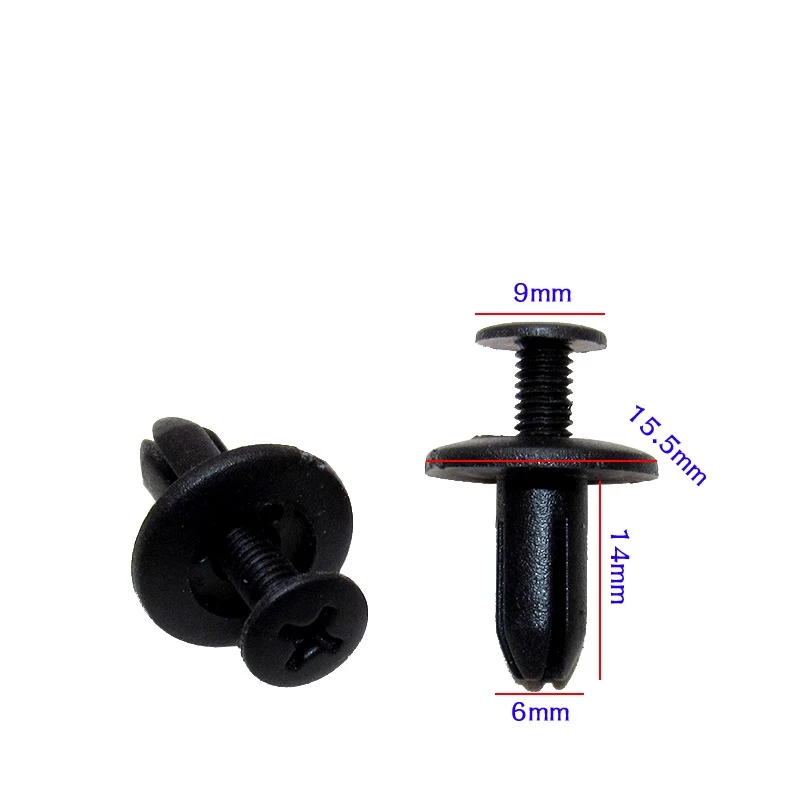 

OEM 20 шт. для 5 мм, 6 мм, 7 мм, 8 мм, отверстие, заклепка для автомобильного бампера, зажим для заклепки, зажим для обшивки крыльев, пластиковые автомобильные винты, фиксатор, зажим