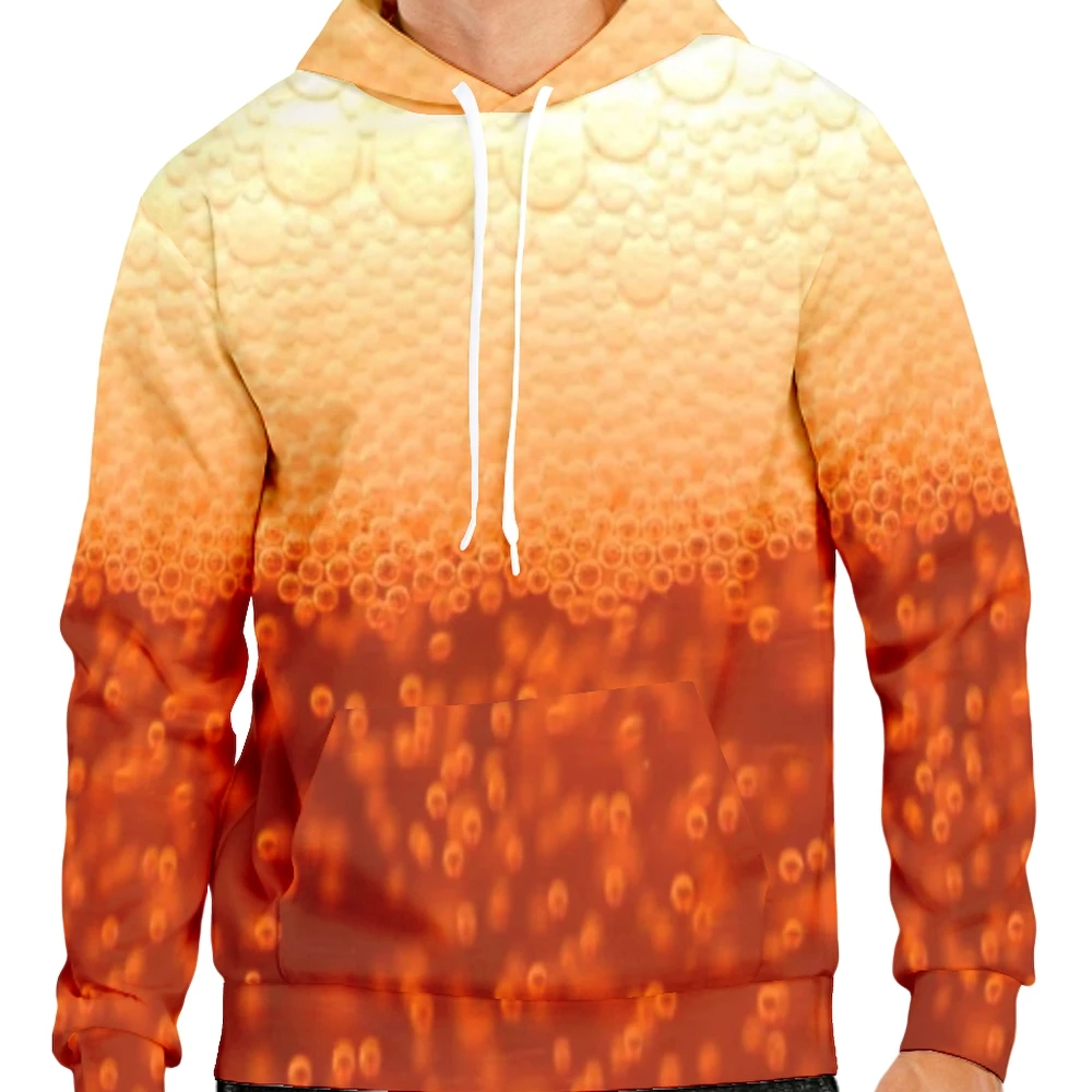 

New Fuuny Beer Hoodies 3D Print Party Club Cosplay Wear Casual Style Bar Tracksuit for Men Creative Pullover