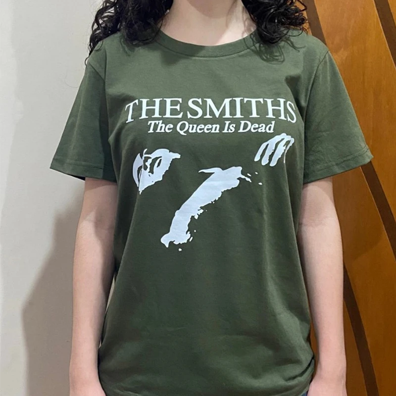 

The Smiths The Queen Is Dead Women T-shirt Punk Style Funny Tee Vintage Rock Band Music T Shirt 70s 80s Unisex Fashion Clothes