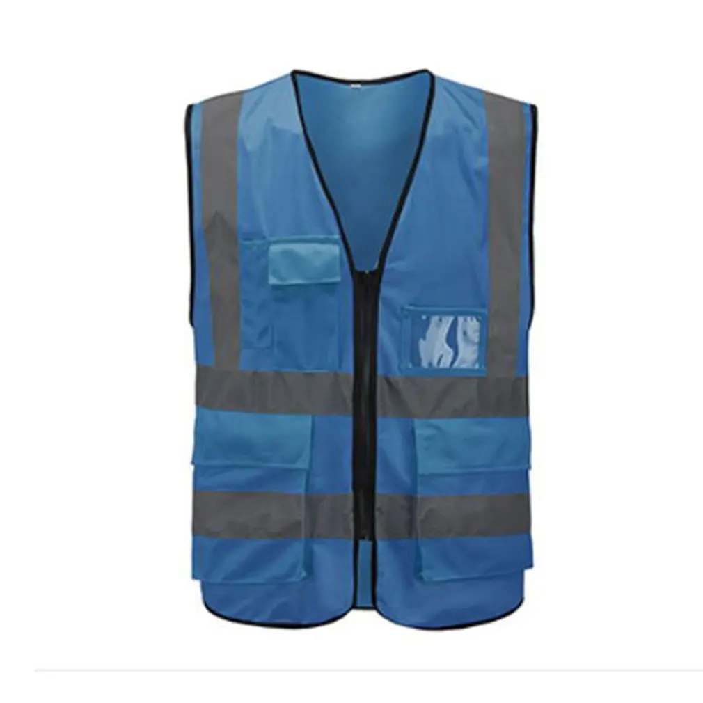 

Multi-pocket reflective vest Cycling traffic vest Neutral Sleeveless Sanitation work reflective clothing