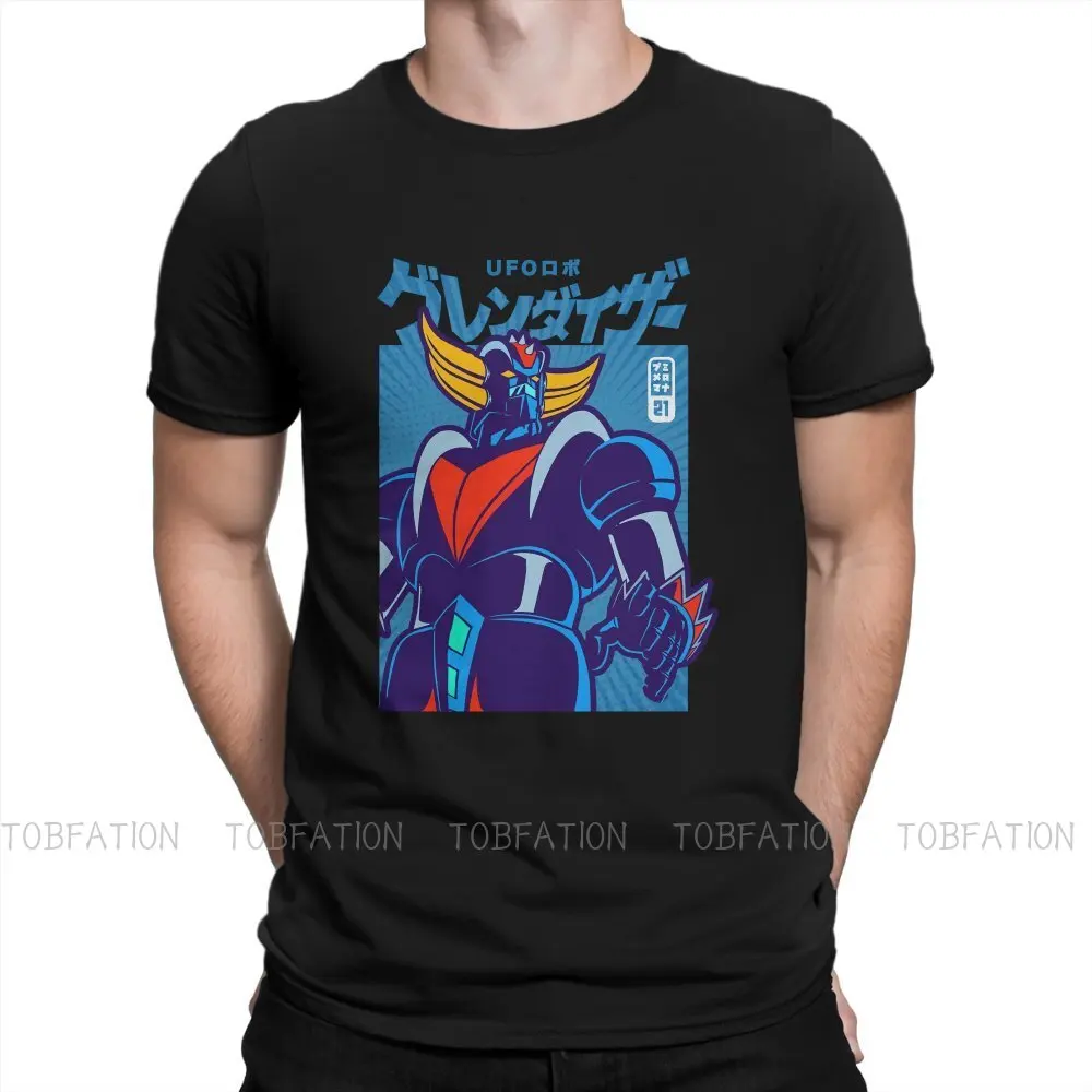 

POP Harajuku TShirt UFO Robot Goldrake Creative Tops Casual T Shirt Male Short Sleeve Special Gift Idea