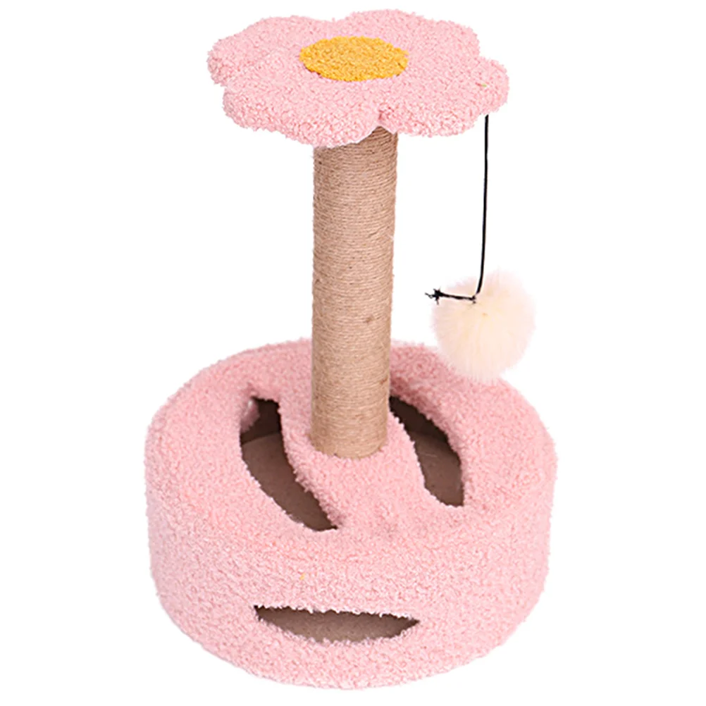 

Cat Climbing Frame Trees & Towers Floor Scratching Post Vertical Kitten Accessory Adorable Scratcher Comfortable Pet Pole Toy