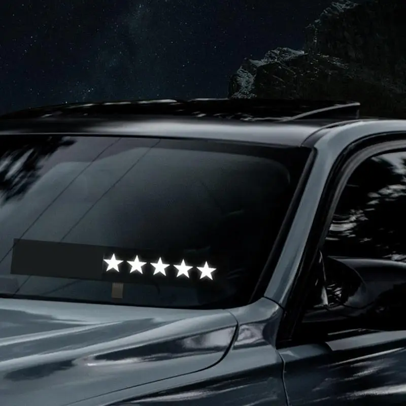 

Car Stickers Imported Crystal Raw Materials LED Window Sticker Waterproof Scratch Resistant Uniform Brightness Car Accessory