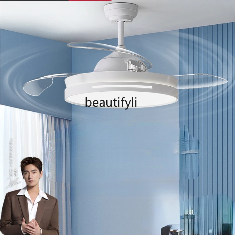 

CXH Integrated Modern Minimalist Bedroom Living Room Dining Room Electric Fan Pendant Lamp