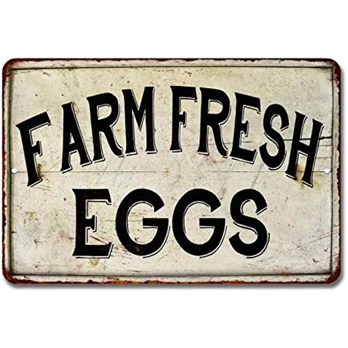 

Farm Fresh Eggs Sign Vintage Sweet Decor Chicken Coop Decorations Barnyard Sale Hen House Rustic Tin Wall Art High Gloss Metal