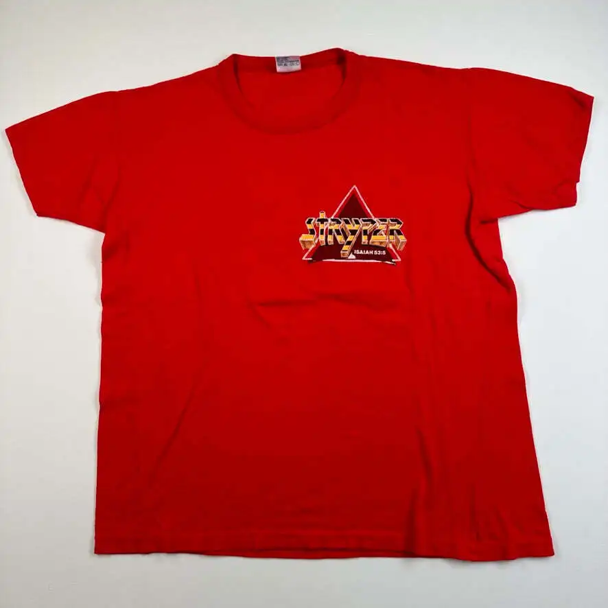 Винтажная Футболка Stryper 1986 от среднего до ада с дьяволом