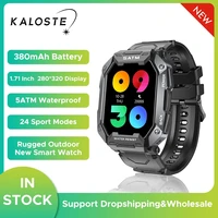 smartwatch 1 72 full touch screen outdoor military 5atm waterproof watch bluetooth smart watch sports mens watch 2022 clock