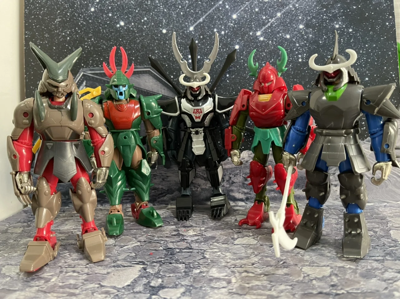 

Ronin Warriors Shuton Sema Sida Devil Gladas Glano Action Figure Model Toys