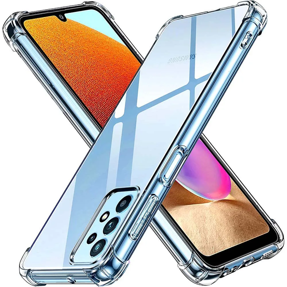 

Clear Case for Samsung Galaxy A32 4G A52 5G A12 A22 5G Crystal Soft TPU Transparent Shockproof Phone Cover Samsung A53 A33 A23