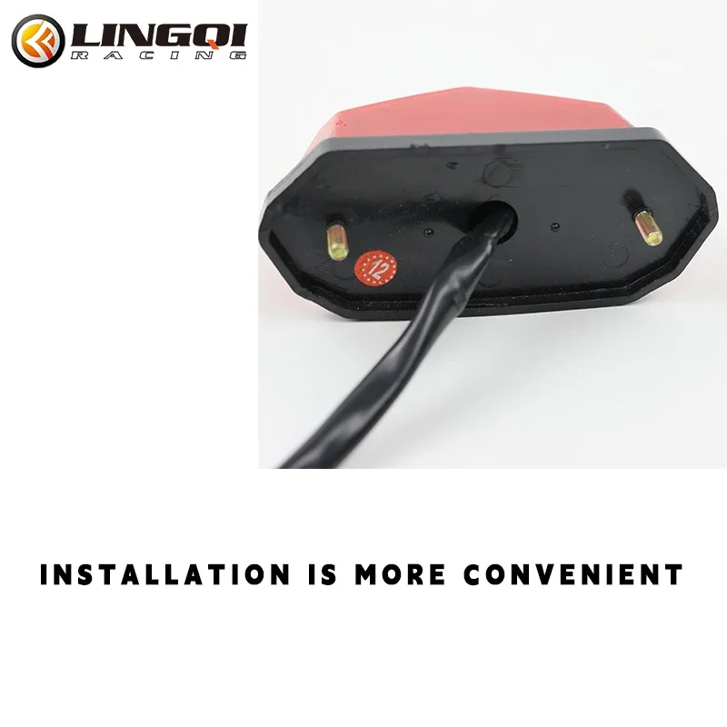 LYNNCHI мотоциклетный светодиодный задний фонарь стоп-сигнал предупреждающий