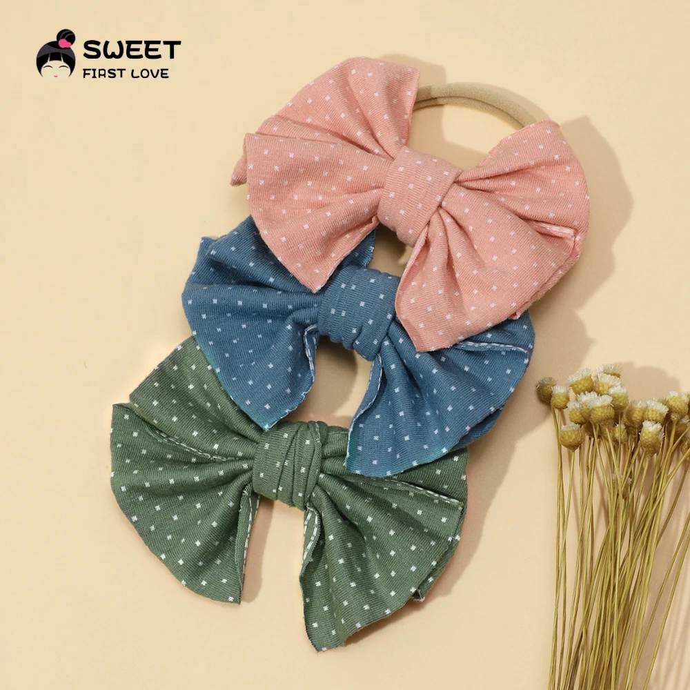 

Polka Dot Bowknot Head Band Baby Girl Headbands Cute Hairbands Seamless Hair Band For Kids Girls Headwear Children's Accessories