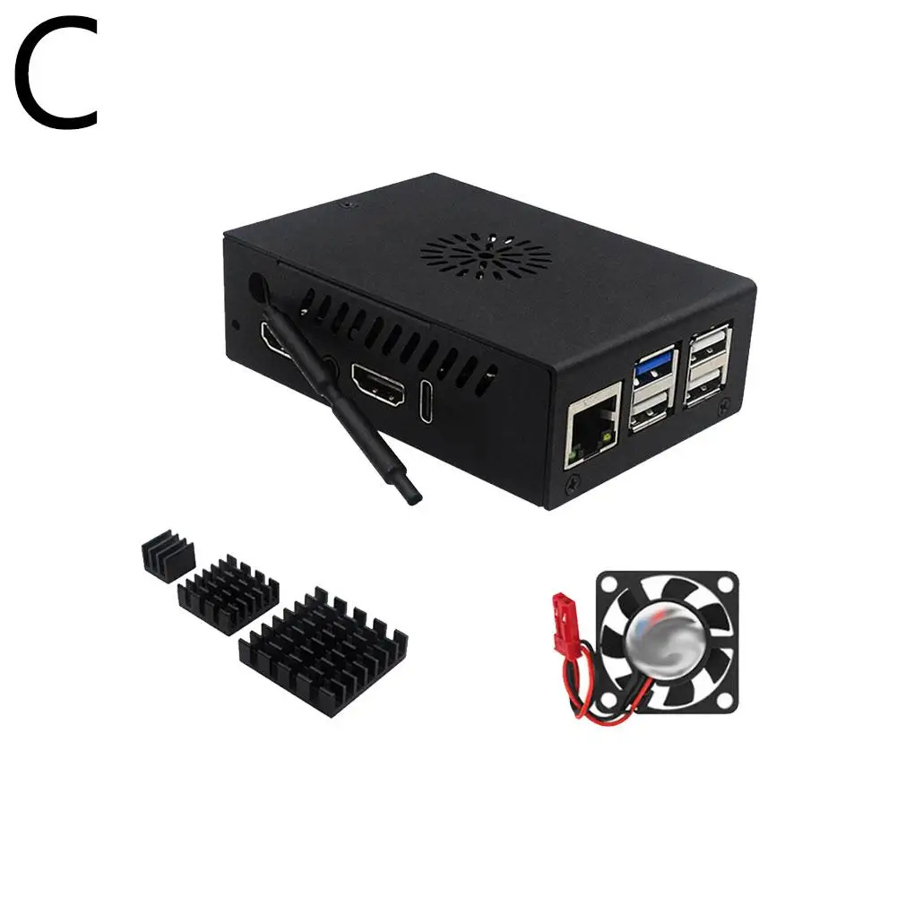 Оранжевый Pi 5 Pro металлический охлаждающий вентилятор дополнительная антенна