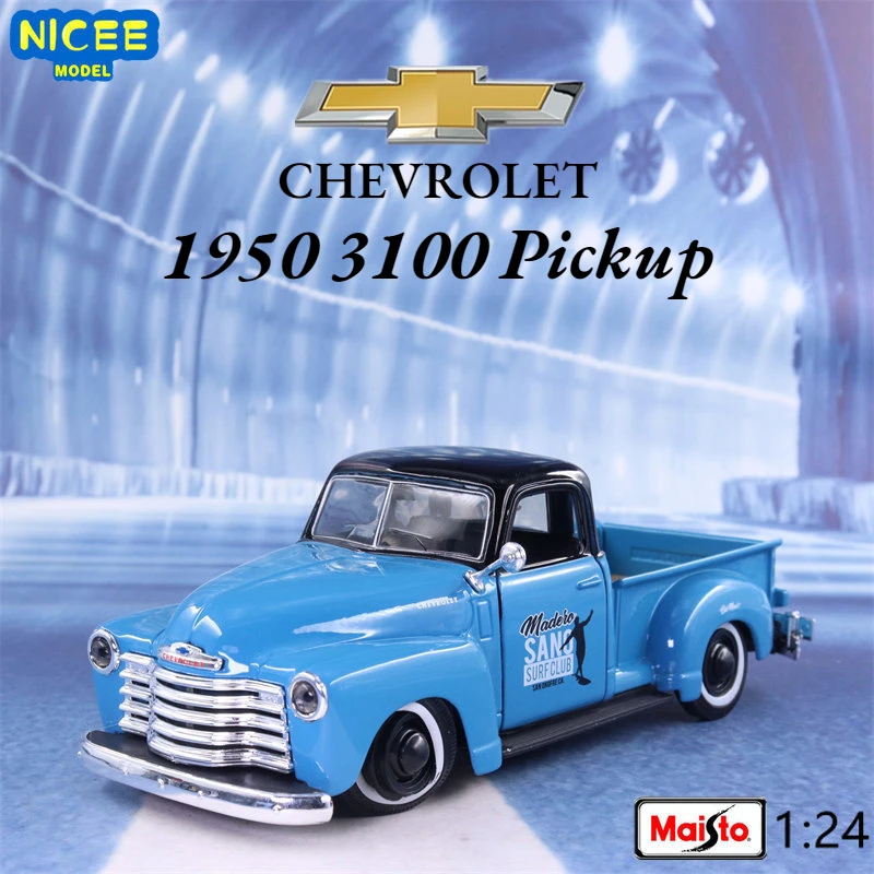 

Maisto 1:24 1950 Chevrolet 3100 Pickup Retro Simulation Alloy Car Model Crafts Decoration Collection Toy Tools Gift B842