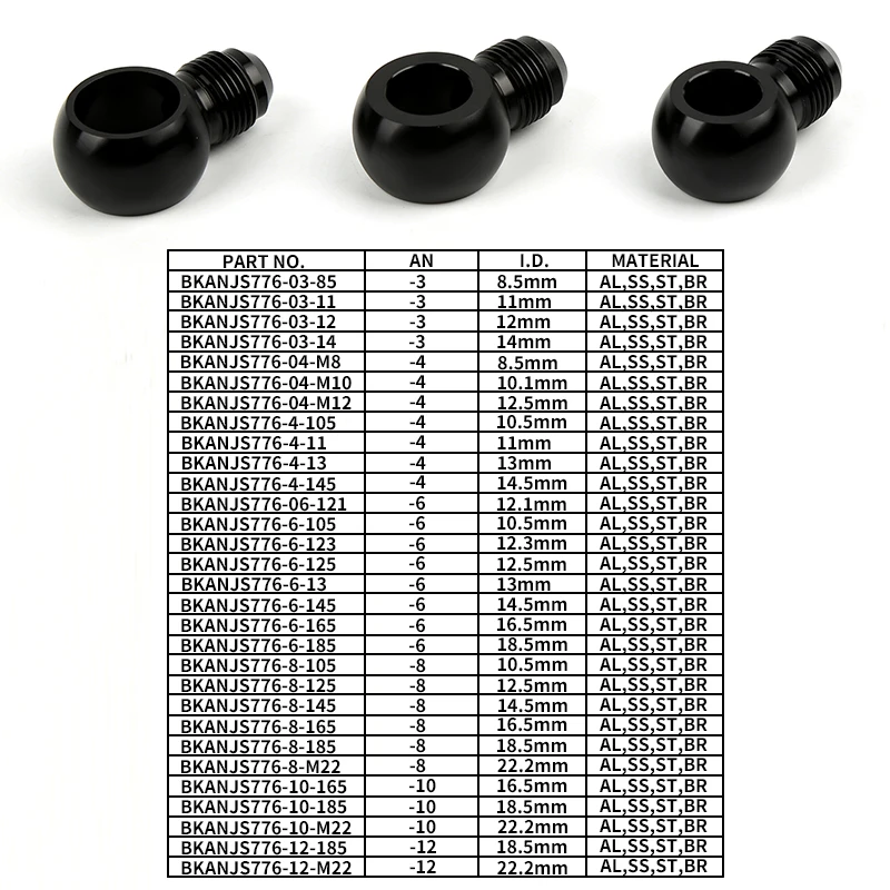 Алюминиевая основа для болтов 16*1 5/M18*1 5/M22 * 1 5 Мужская оснастка AN8/AN10 адаптер