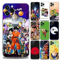 anime dragonball son guko clear phone case for iphone 11 12 13 pro max 7 8 se xr xs max 5 5s 6 6s plus soft silicon