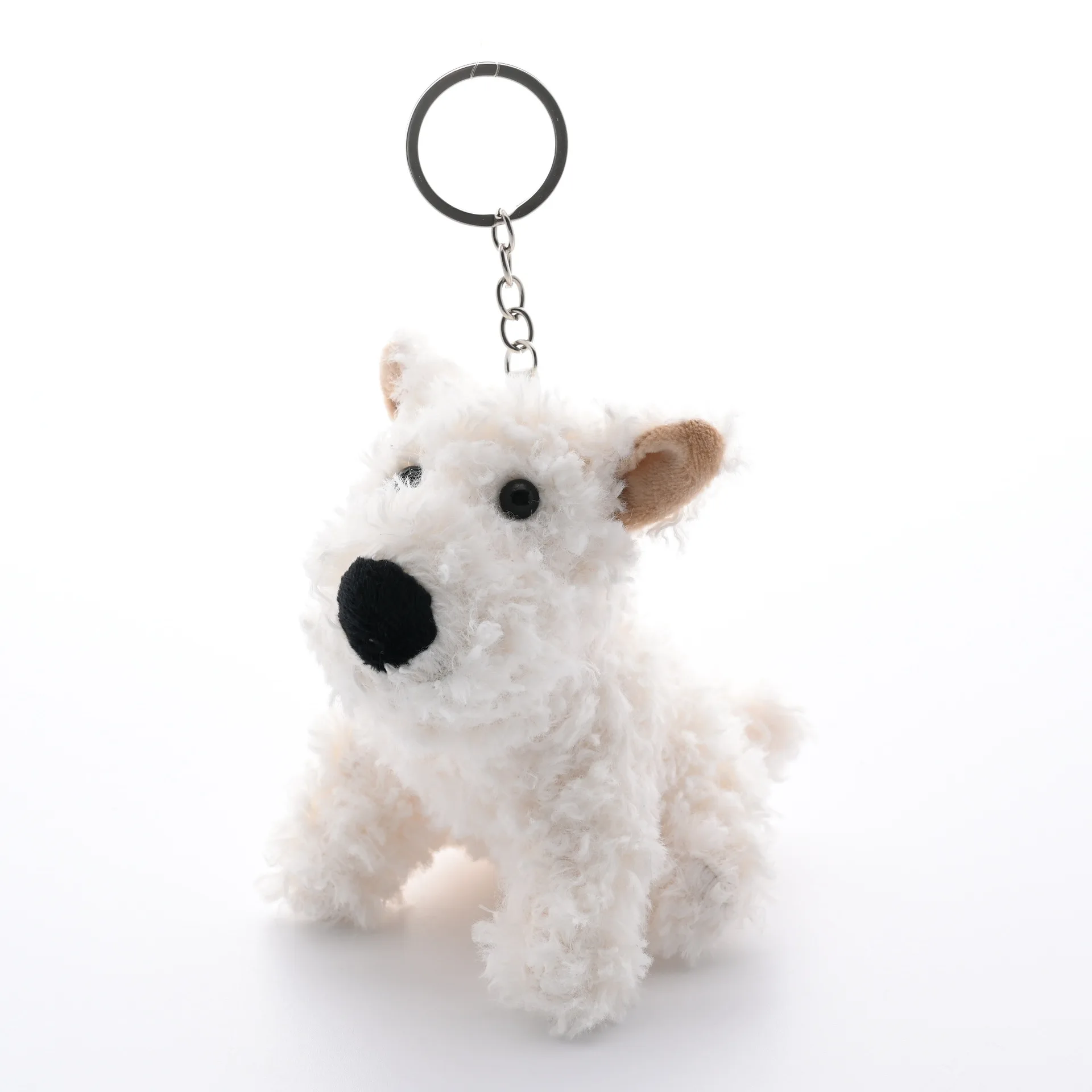 Новинка брелок для ключей West Highland с маленькой собакой белая собака мягкая