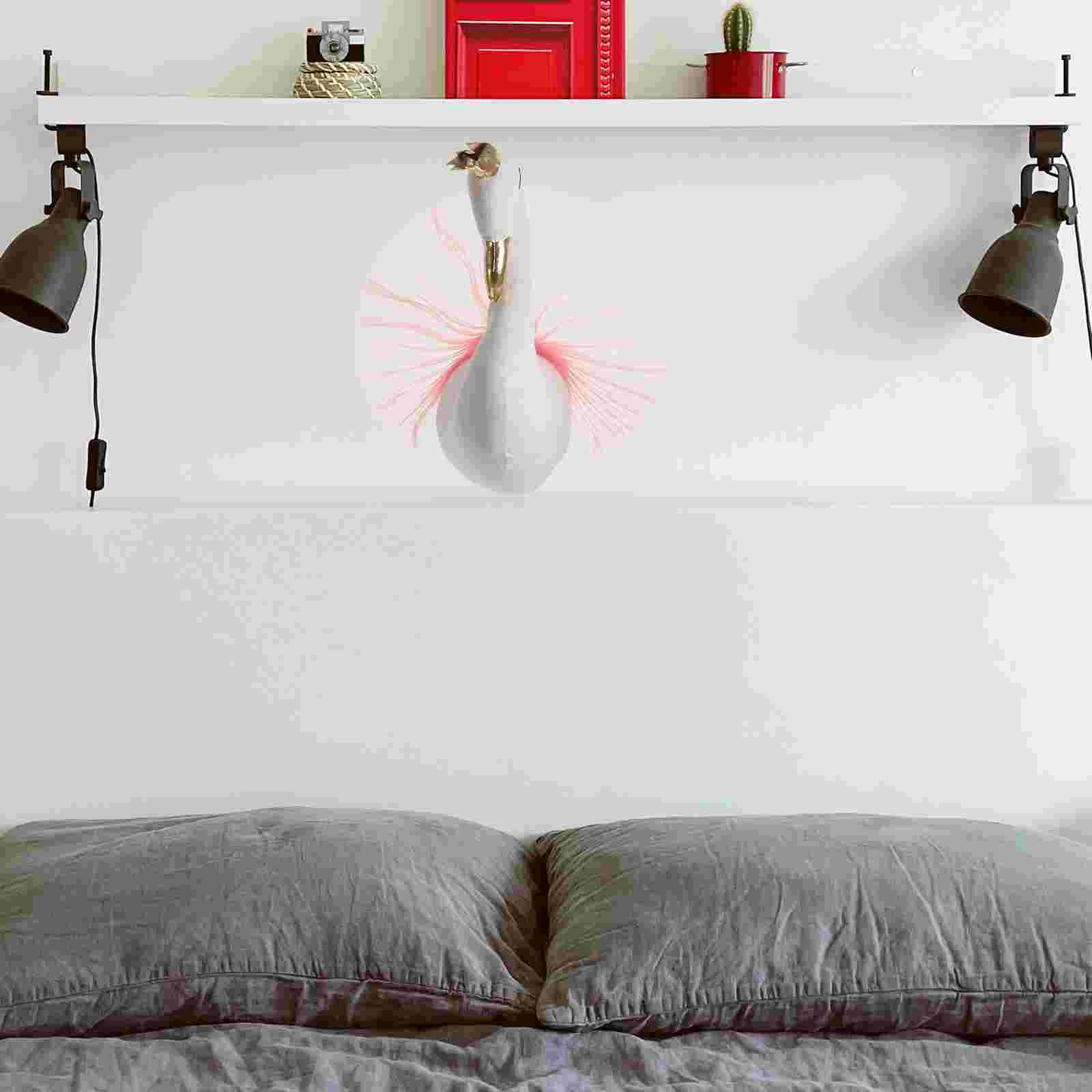 3d настенное украшение наклейка в виде лебедя крючок для пальто Корона