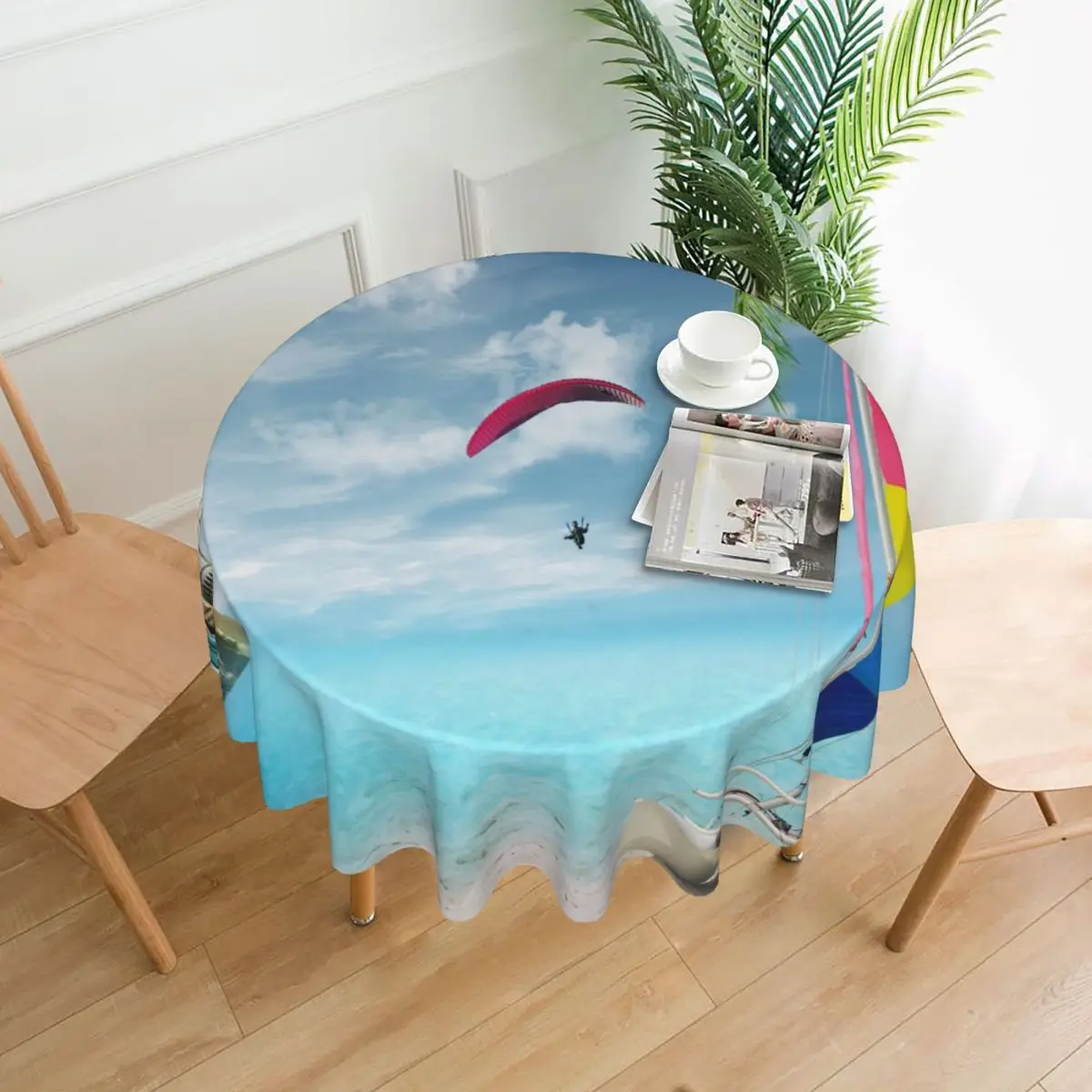 

Tablecloth Polyester Round Table Cloth Nordic Table Cover for Home Party Decoration