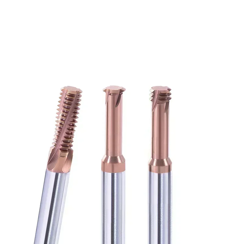 65 Degree CNC Hard Alloy Thread Milling Cutter 1 3 Full Teeth M1.2 M1.6 M2 M2.5 M3-M16 Aluminum/steel |