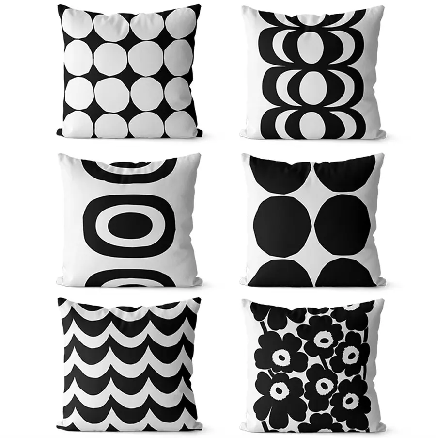 

Free Shipping!!Cool fashion geometric black square throw pillow/almofadas case 45 53,trend vintage cushion cover home decore