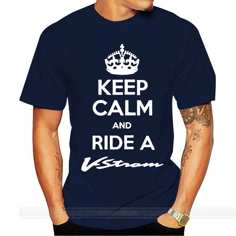 Мужская брендовая одежда Лидер продаж Футболка Keep Calm And Ride V Строма футболка DL 650