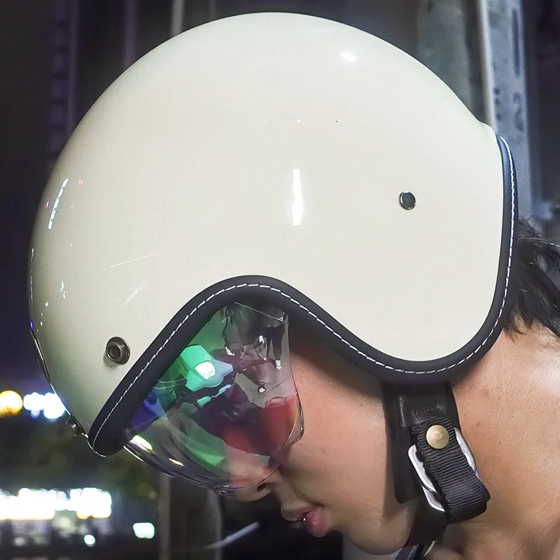 Шлем с открытым лицом для мужчин и женщин шлем в стиле ретро или полушлем лето 3/4
