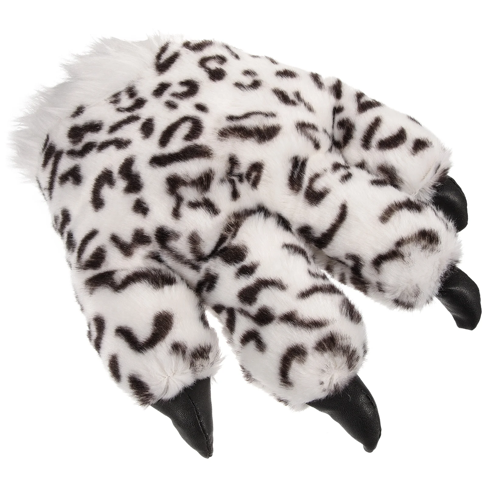 

Fluffy Snow Leopard Paw Gloves Animal Cosplay Gloves Halloween Cosplay Prop