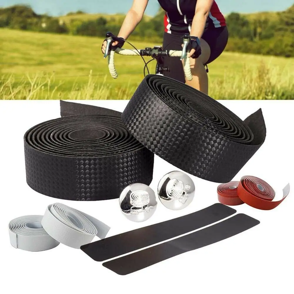 

2Pcs Bike Handlebar Tape Universal Breathable Cycling Road Bicycle Non-slip Handle Belt Outdoor Riding Cycling Supplies