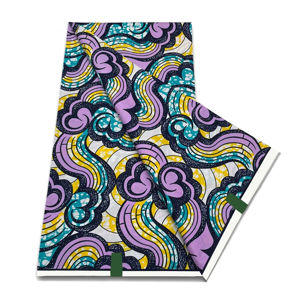 

Original Super Fabric Ankara Fabric 100% Cotton African Wax Fabric Block Prints Batik Dutch Fabric 6yards For Sewing VL-0617