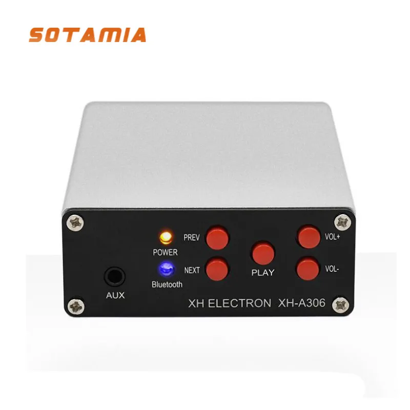 

SOTAMIA TPA3116D2 Bluetooth 5.0 Power Amplifier 50WX2 Amplificador Stereo Digital Sound Amplifier AUX Speaker Amp Home Theater