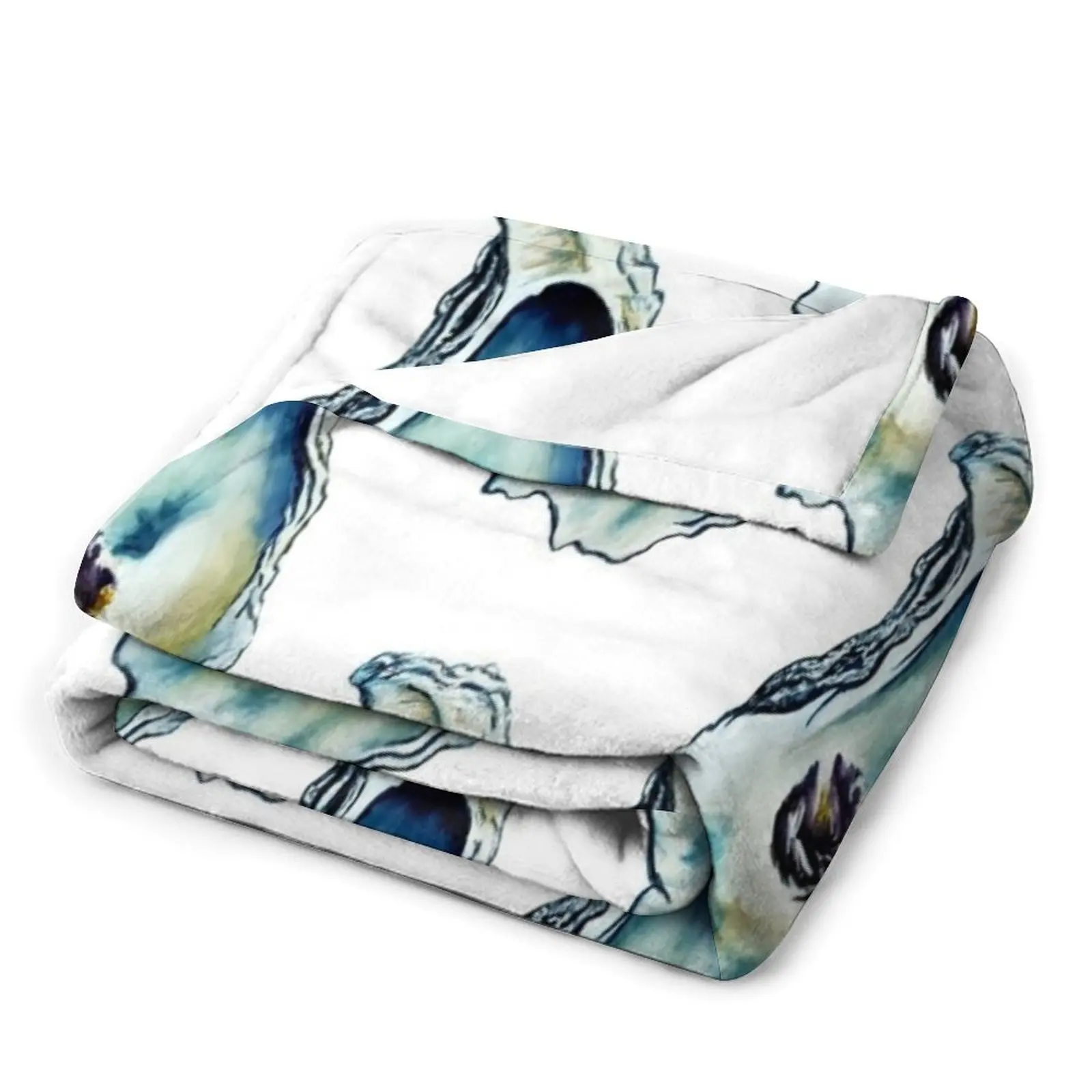 Акварельные пледы устрицы Южного искусства летнее покрывало зимние кровати